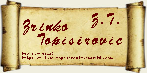 Zrinko Topisirović vizit kartica